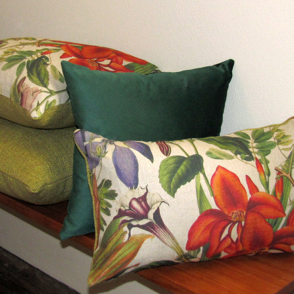 Made to order emerald green velvet cushion cover