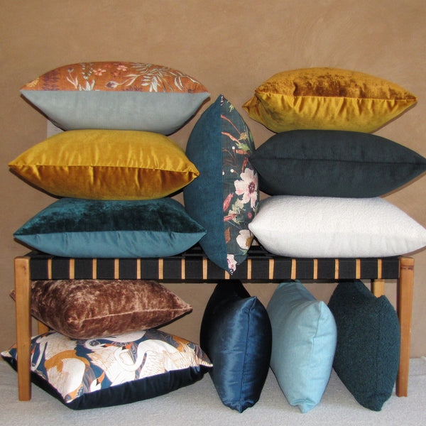 made to order Duo velvet Topaz Toddy cushion cover