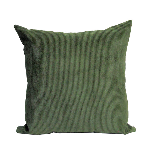 Aspen Olive corduroy cushion cover