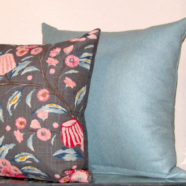 Hinterland cushion cover, charcoal