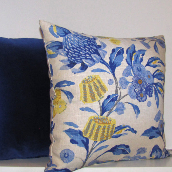 Hinterland cushion cover, cobalt