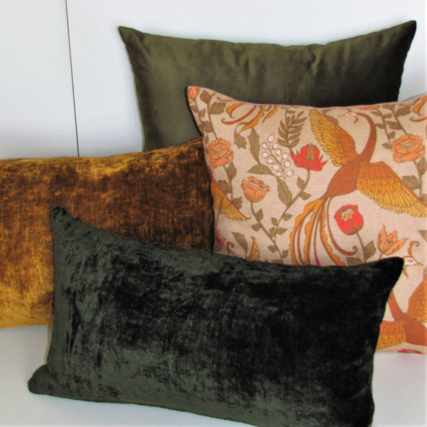 Phoenix linen cushion cover