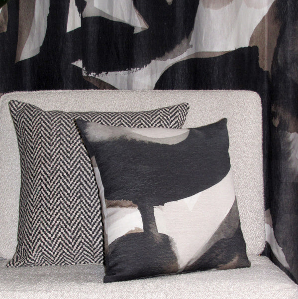 Abstraction linen cushion cover