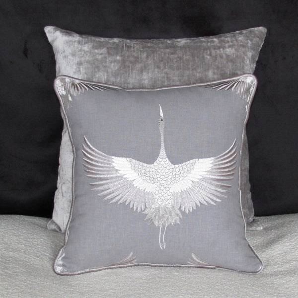 Made to order Demoiselle Embroidered Luxury Cushion Cover
