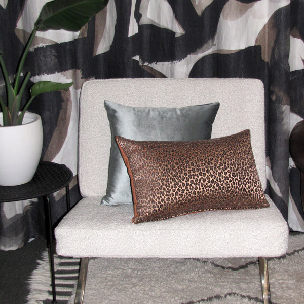Leopardo Copper Luxury Cushion Cover