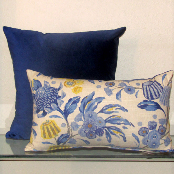 Hinterland cushion cover, cobalt