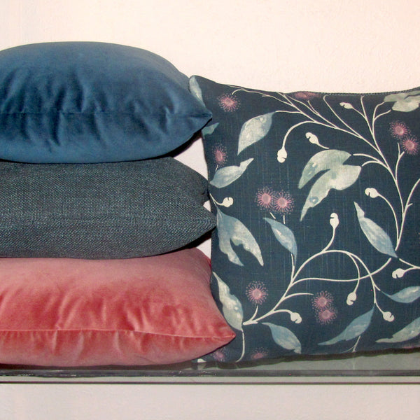 Hepburn cushion cover, teal