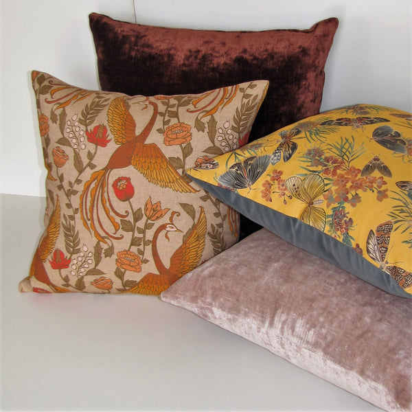 Phoenix linen cushion cover
