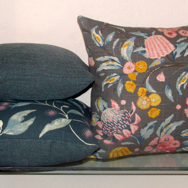 Hepburn cushion cover, teal