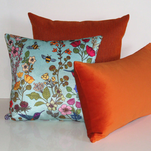 made to order Hummingbird velvet cushion cover