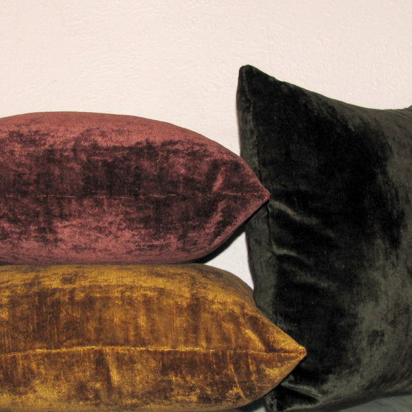 Bespoke Martini green luxury Italian velvet cushion cover