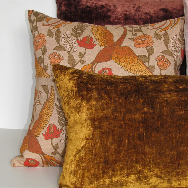 Made to order Bespoke Topaz luxury Italian velvet cushion cover