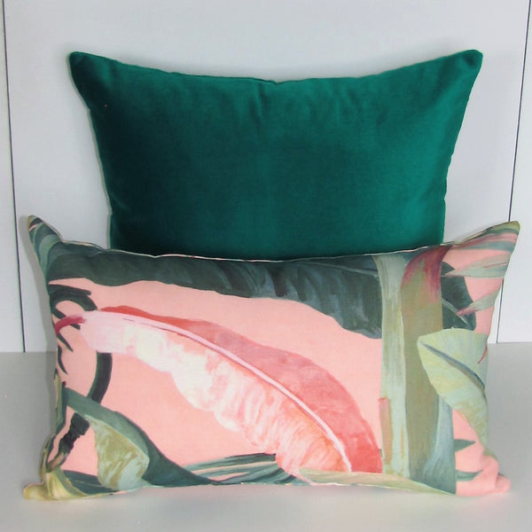 Coral Tropicalia, indoor/outdoor cushion cover