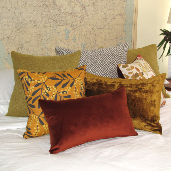 made to order wattle gold cushion cover
