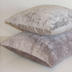 made to order Duo velvet Silver Cloud cushion cover