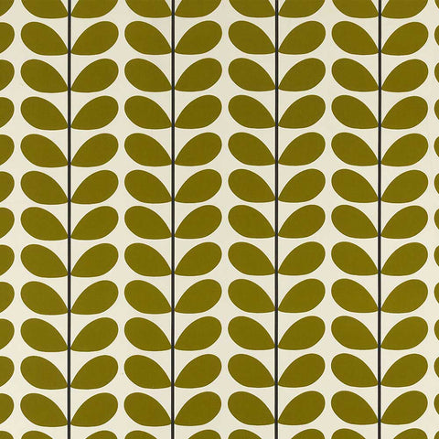 Two Colour Stem, Olive. Fabric by Orla Kiely