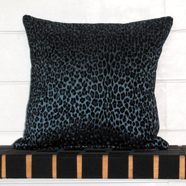made to order Leopardo Sapphire Luxury Cushion Cover