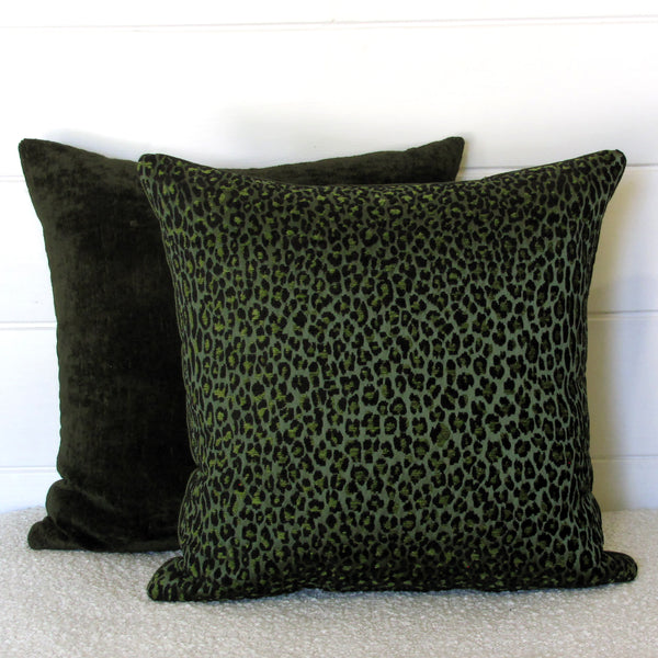 Leopardo Palm Luxury Cushion Cover