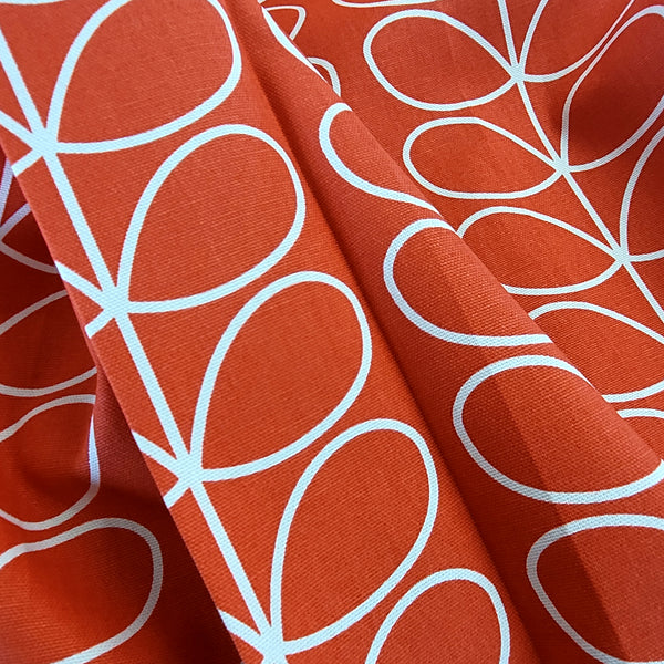 Linear Stem, Tomato. Fabric by Orla Kiely