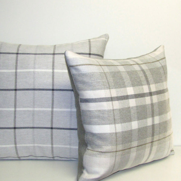 made to order Carrick check cushion cover