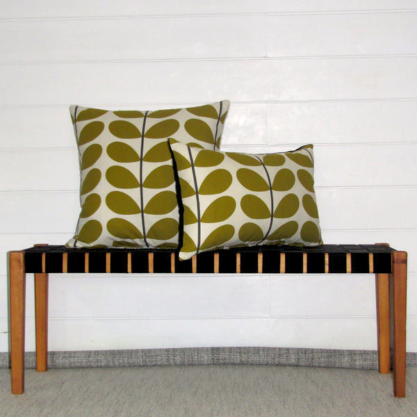 Two Colour Stem, Olive. Fabric by Orla Kiely