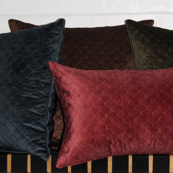 Celino Persimmon quilted cushion cover