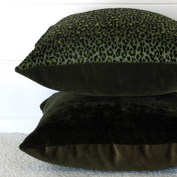 Leopardo Palm Luxury Cushion Cover