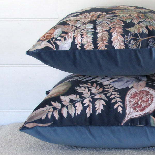 Borneo River velvet cushion cover