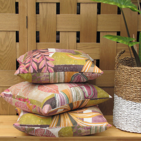 made to order Frida Dusk cushion cover, linen cotton blend