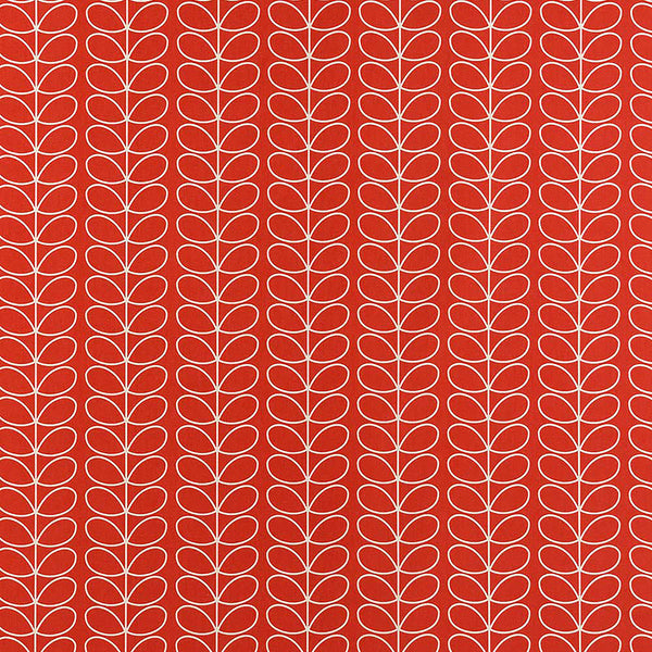 Linear Stem, Tomato. Fabric by Orla Kiely