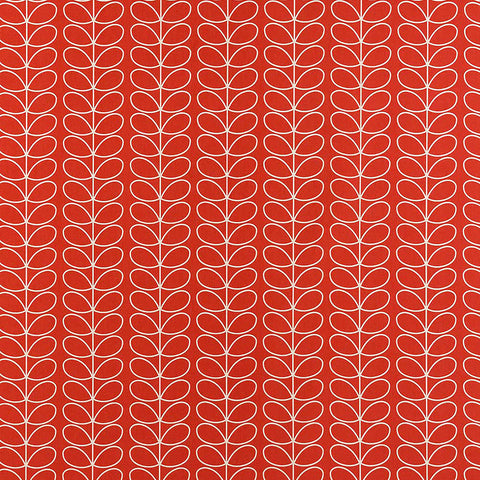 Linear Stem, Tomato. Fabric by Orla Kiely