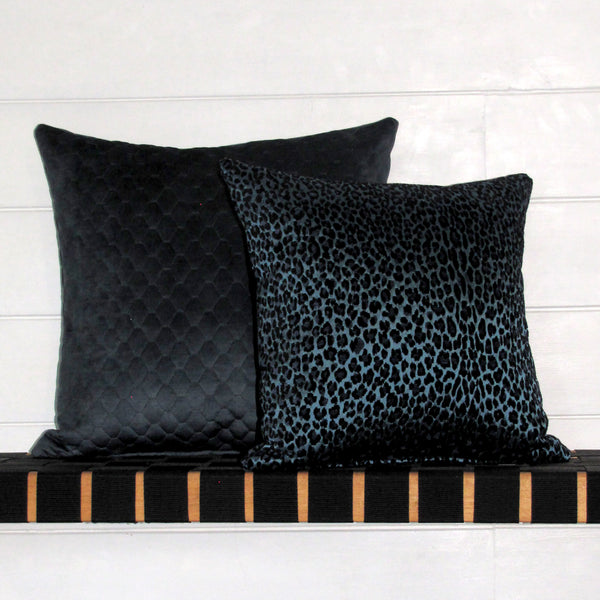 Leopardo Sapphire Luxury Cushion Cover