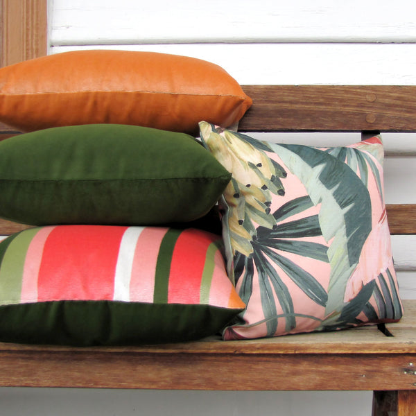 made to order Coral Tropicalia, indoor/outdoor cushion cover