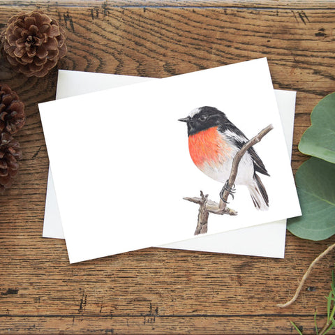 Scarlet Robin greeting card