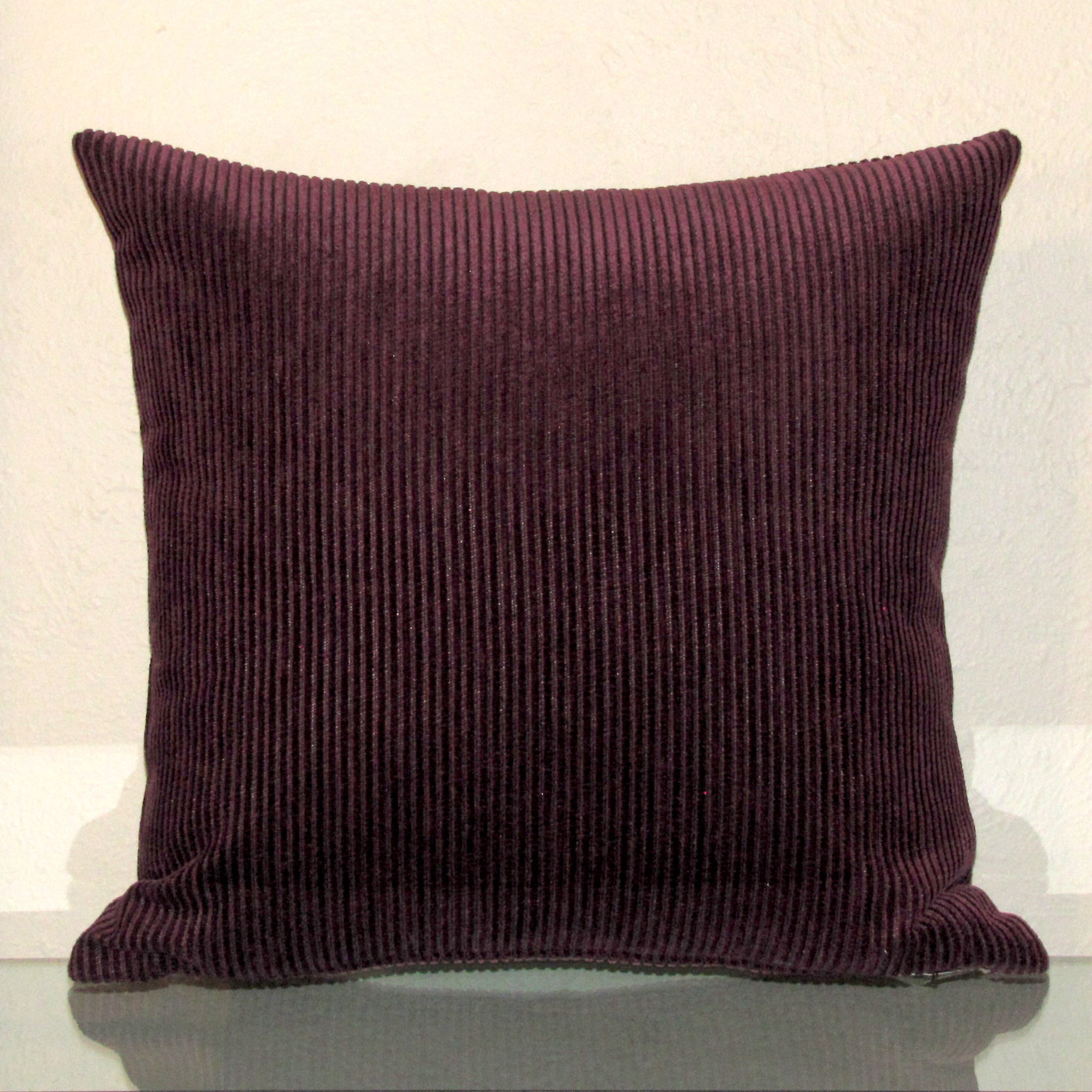 Amethyst purple corduroy cushion cover