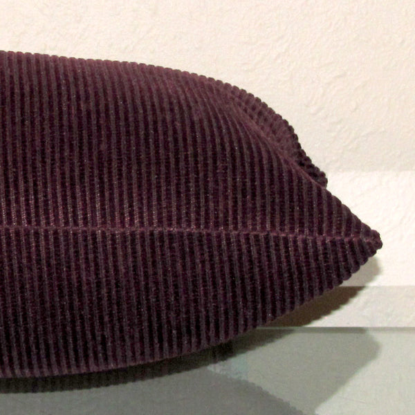 Amethyst purple corduroy cushion cover