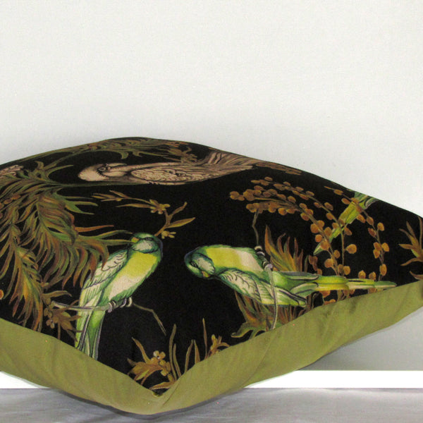 made to order parrots cushion cover