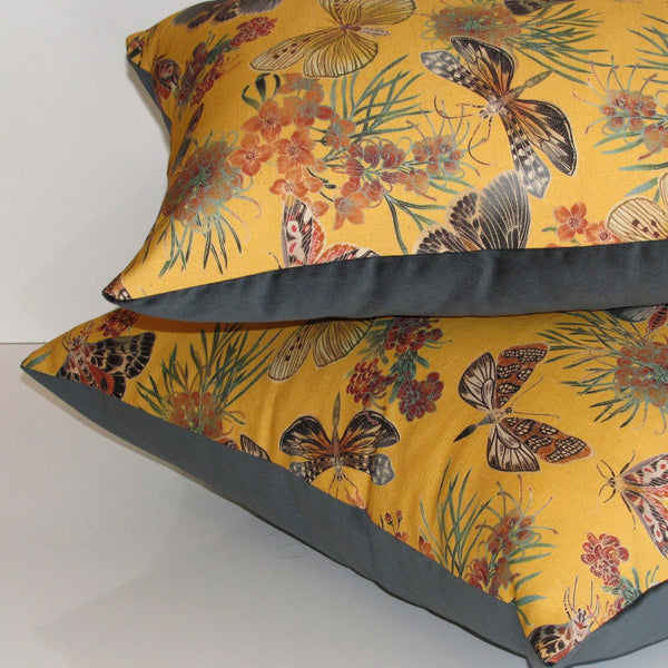 Moths cushion cover
