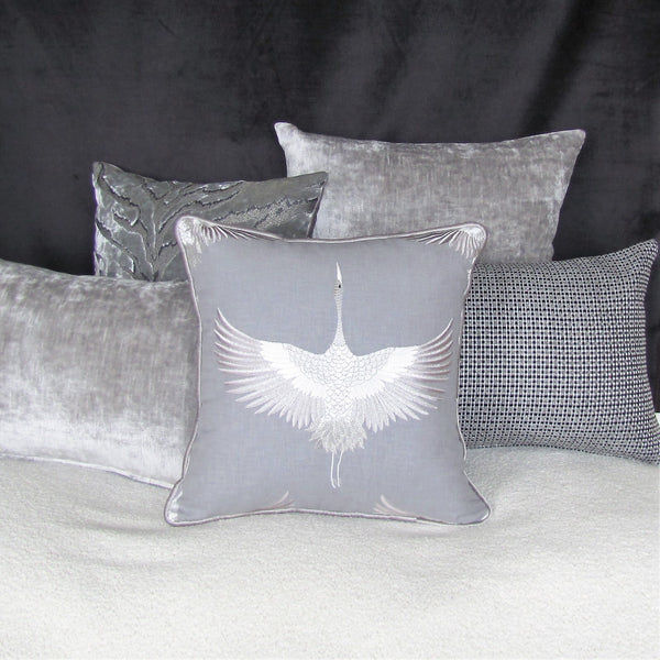 Made to order Demoiselle Embroidered Luxury Cushion Cover