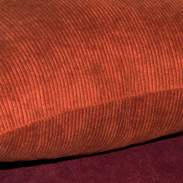 Aspen Terracotta corduroy cushion cover