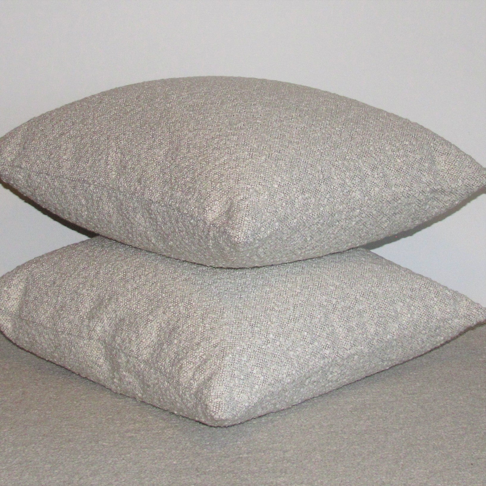 made to order Ovis Ecru boucle cushion cover