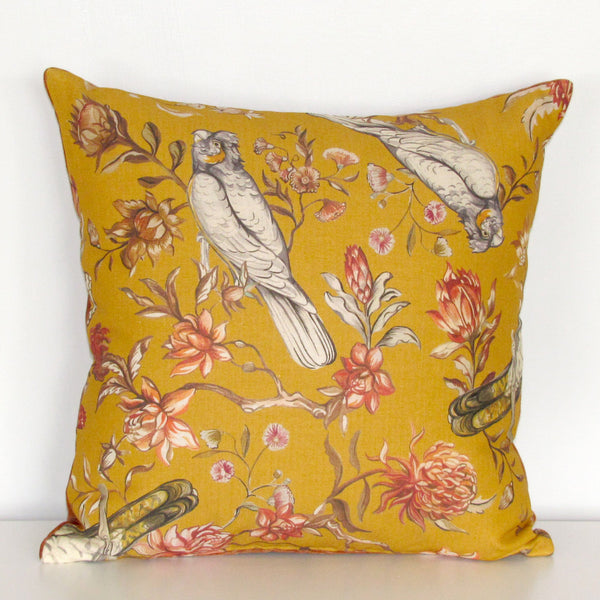 Parrots & Proteas cushion cover