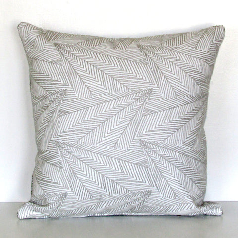 Light embroidered cushion cover