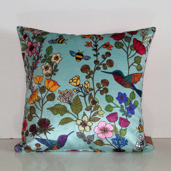 made to order Hummingbird velvet cushion cover