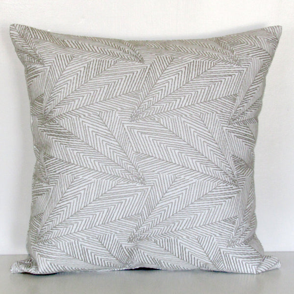 Light embroidered cushion cover