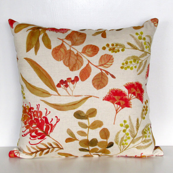Bush flowers cushion cover