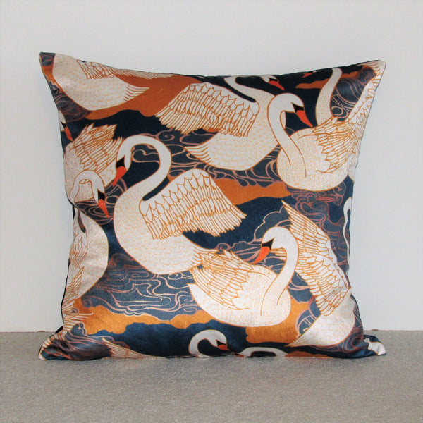 made to order Swan velvet cushion cover