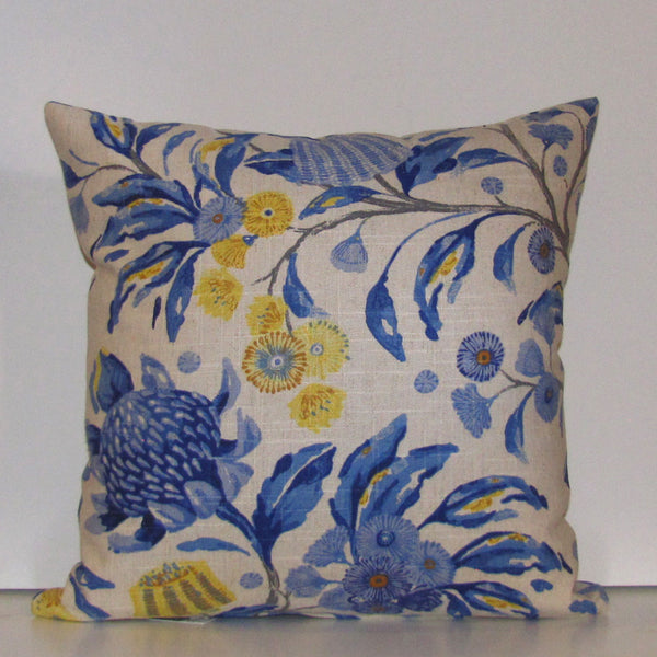 Made to order Hinterland cobalt cushion cover