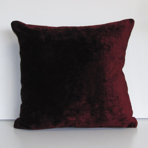 Bespoke Crimson luxury Italian velvet cushion cover