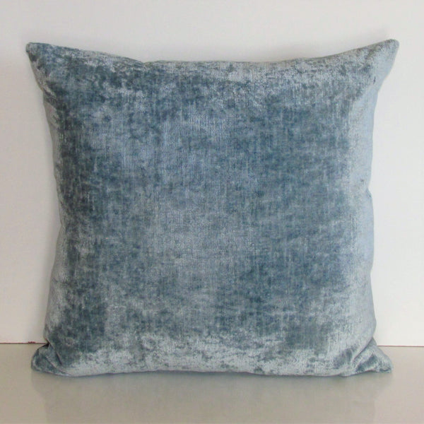 Made to order  Bespoke Powder Blue luxury Italian velvet cushion cover